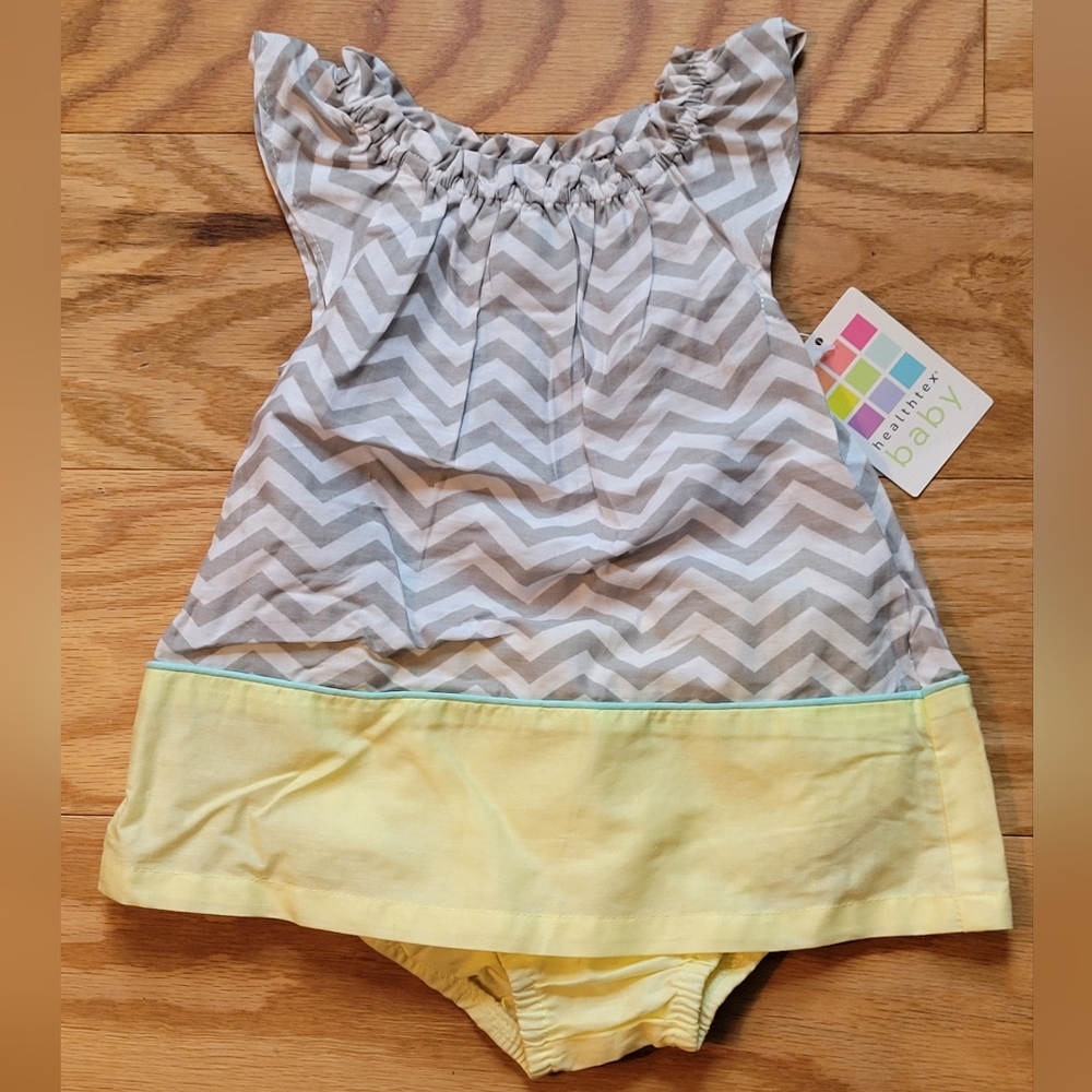 NWT Healthtex Dress 0-3 months 2 pieces